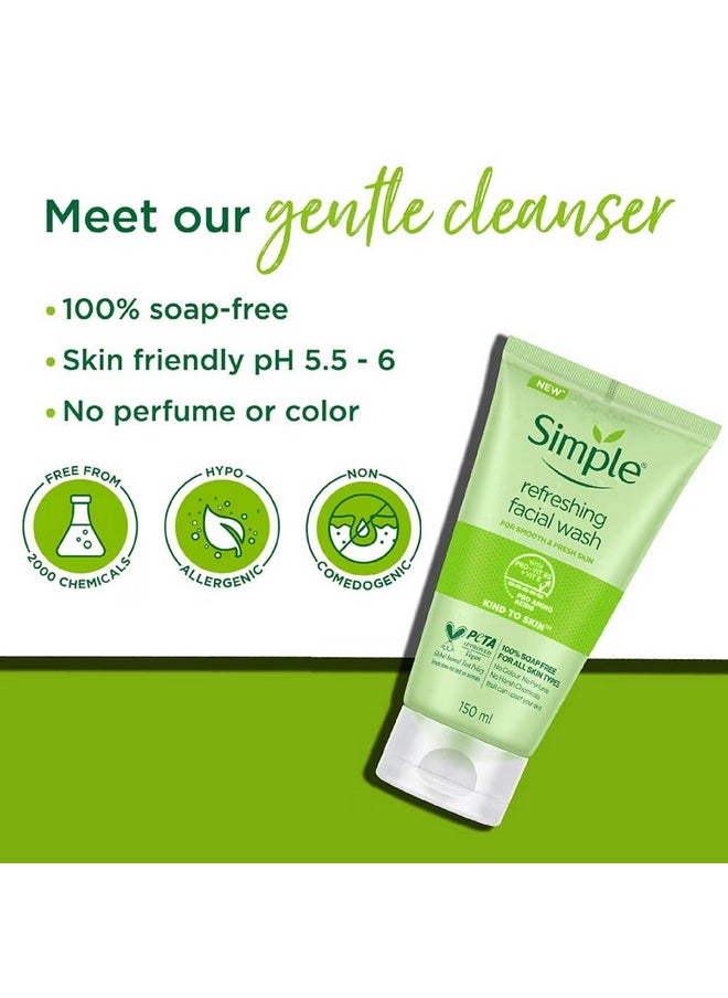 Simple Refreshing Facial Wash Gel, 5 Ounce