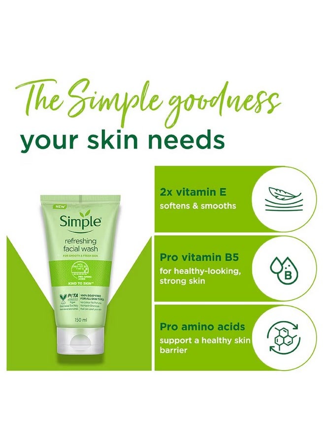 Simple Refreshing Facial Wash Gel, 5 Ounce