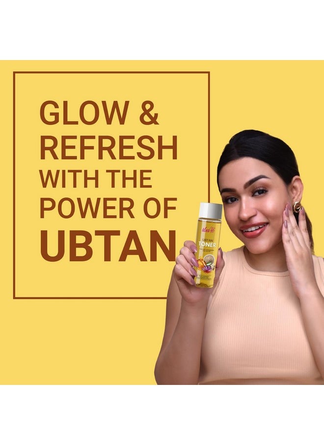 Ubtan Toner, 130Ml With Turmeric, Saffron & Sandalwood Extracts For Pore Minimizing And Glow