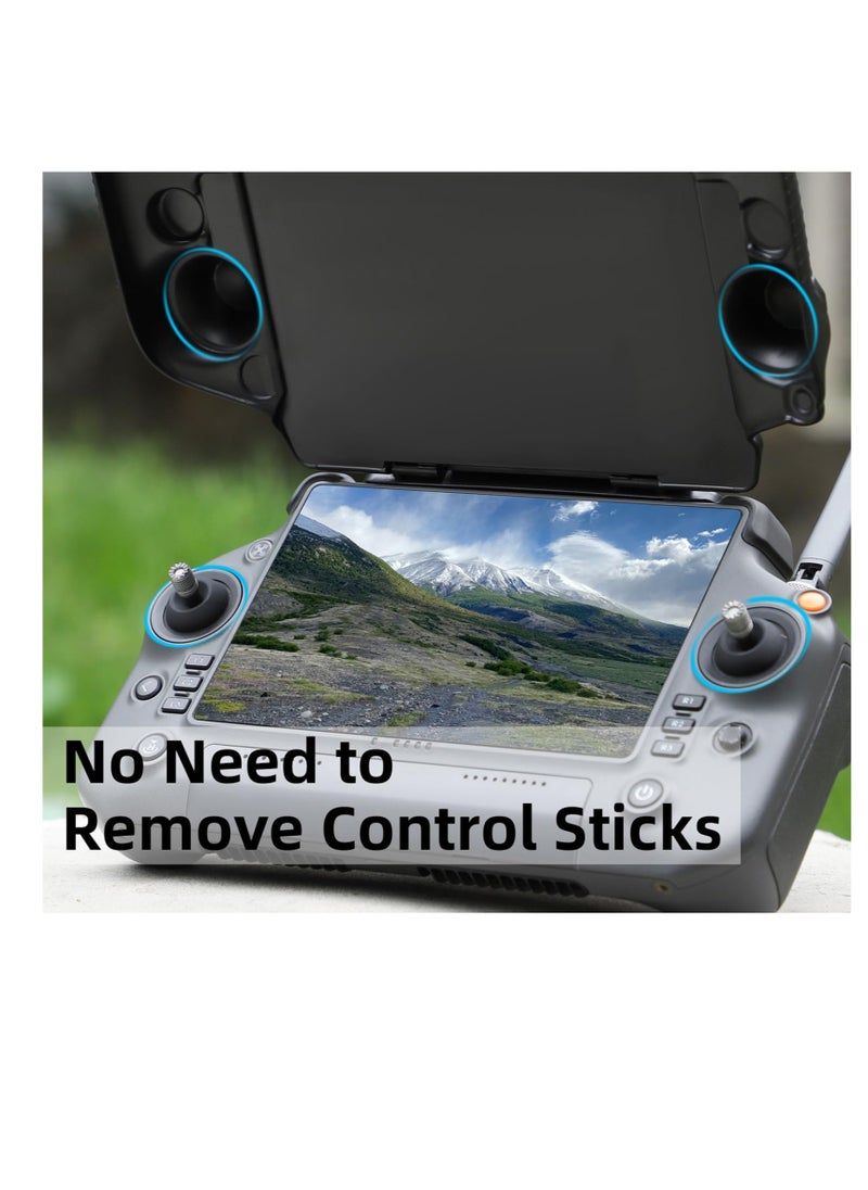 2 in 1 Controller Sun Hood,  RC Joysticks Protector Sunshade, Remote Controller Protection Accessories (Black)