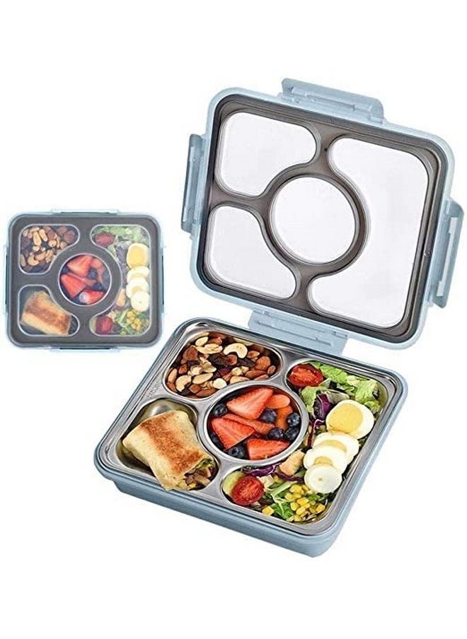 Femora High Stainless Steel, 4 Compartment Container Lunch Box for Office-College-School - (4 Pots)…