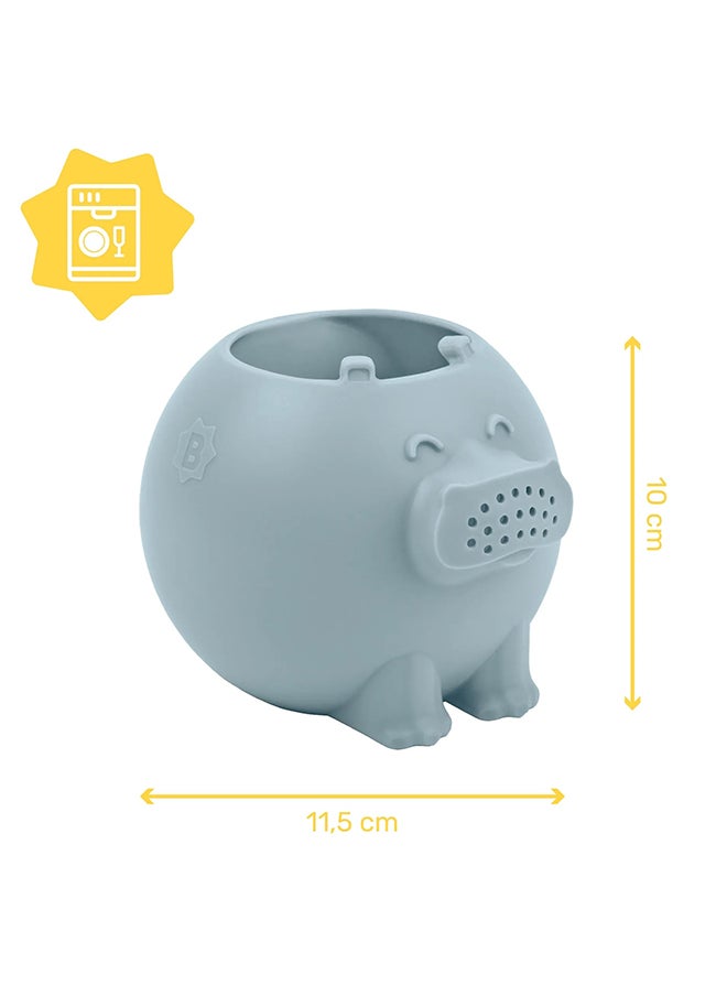 Baby Silicone Watering Can Hippopotamus - Multicolour, Fun And Functional Safe And Child-Friendly, Encourages Development, Easy To Clean