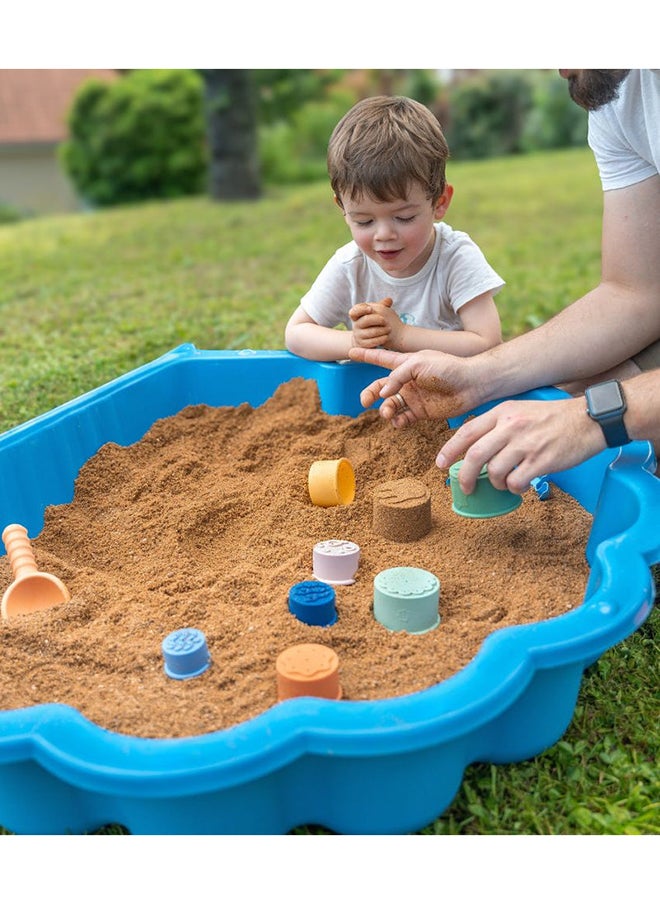 Baby Stackable Silicone Bath Cups  - Multicolour, The Stackable Silicone Bath Cups To Develop Baby'S Creativity And Motor Skills