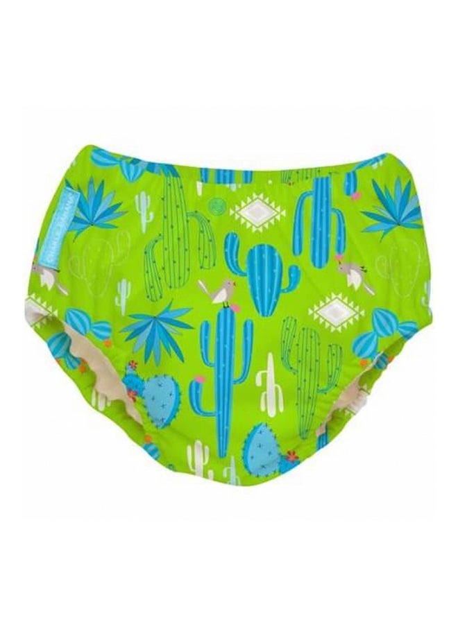 2 In 1 Swim Diaper And Traing Pants Cactus Verde Large Medium