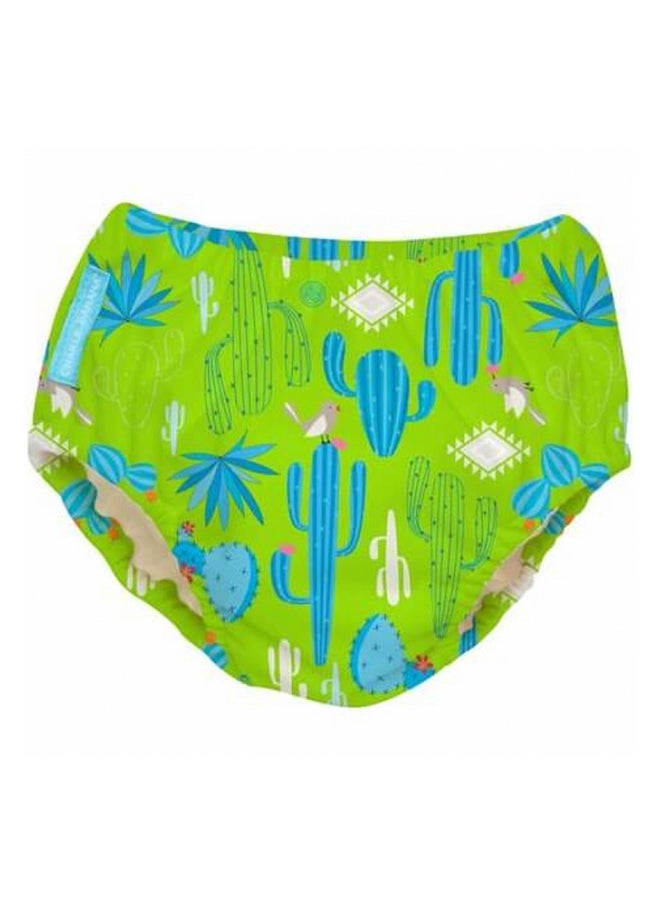 2 In 1 Swim Diaper And Traing Pantscactus Verde X - Large