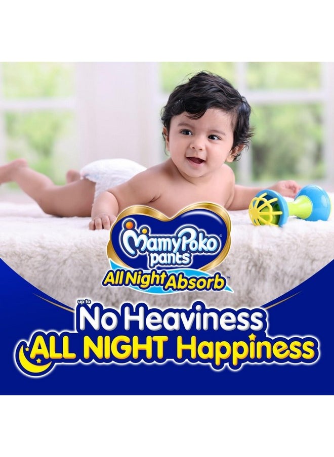 MamyPoko Pants All Night Absorb Baby Diapers Medium (M), 72 Count 7-12 kg