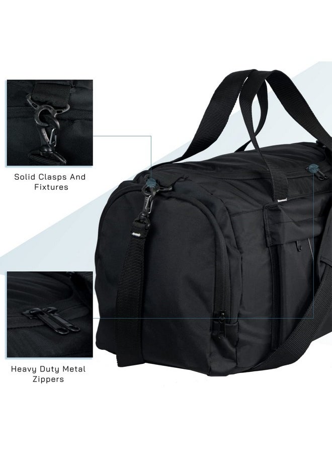TRAVALATE Travel Duffle Luggage Bag Organizer | Multi Pocket Ultra-Light| Polyester 45 Lt| Men And Women | 21 X 09 X 11 Inch |Black, 22.86 Cm