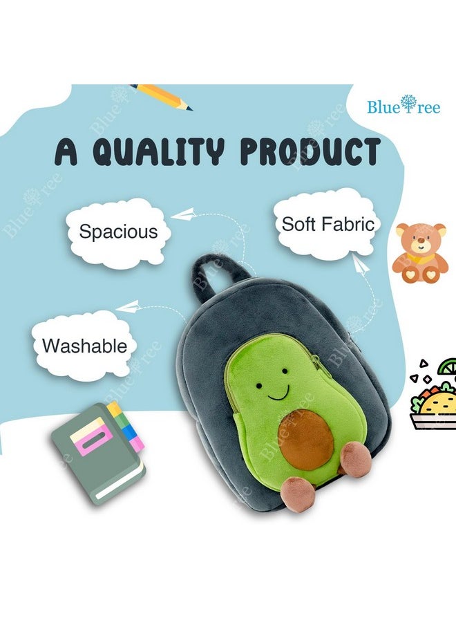 blue tree Cute Kids Backpack Toddler Bag Plush Animal Cartoon Mini Travel Bag for Baby Girl Boy 1-5 Years (small, Avocado Blue, Avocado Blue)