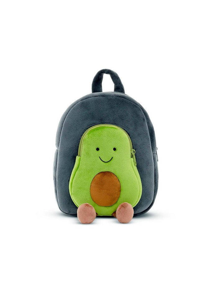 blue tree Cute Kids Backpack Toddler Bag Plush Animal Cartoon Mini Travel Bag for Baby Girl Boy 1-5 Years (small, Avocado Blue, Avocado Blue)