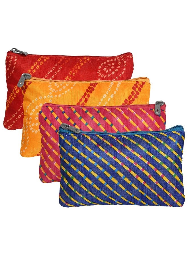 Kuber Industries Polyester Purse for Woman/Girl Set of 4 (Multicolour) 54KM4349