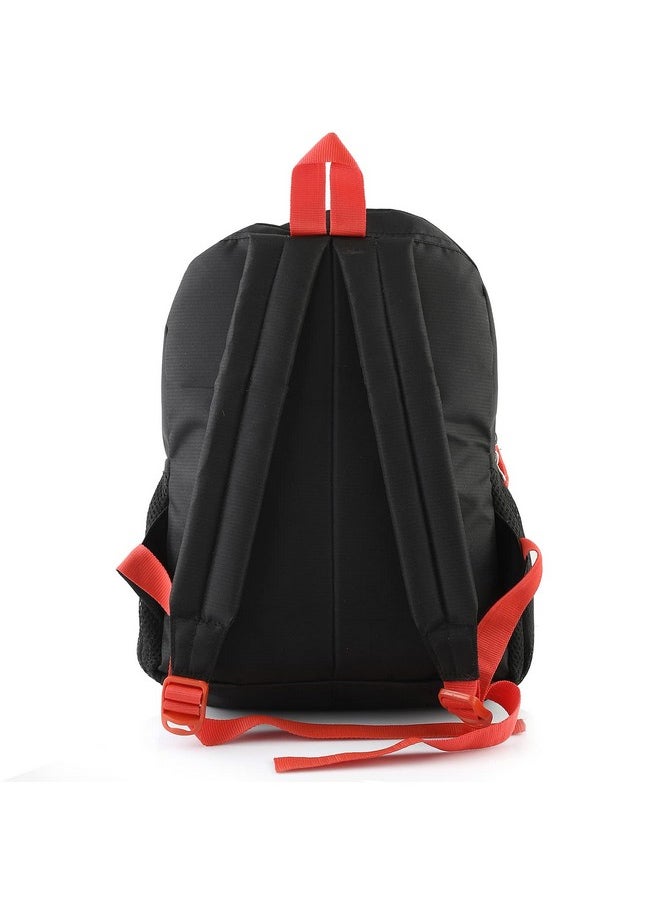 Kuber Industries Polyester Waterproof Disney Mickey Mouse Print Backpack|Sturdy School Bag For Kids,14 Inch (Black)