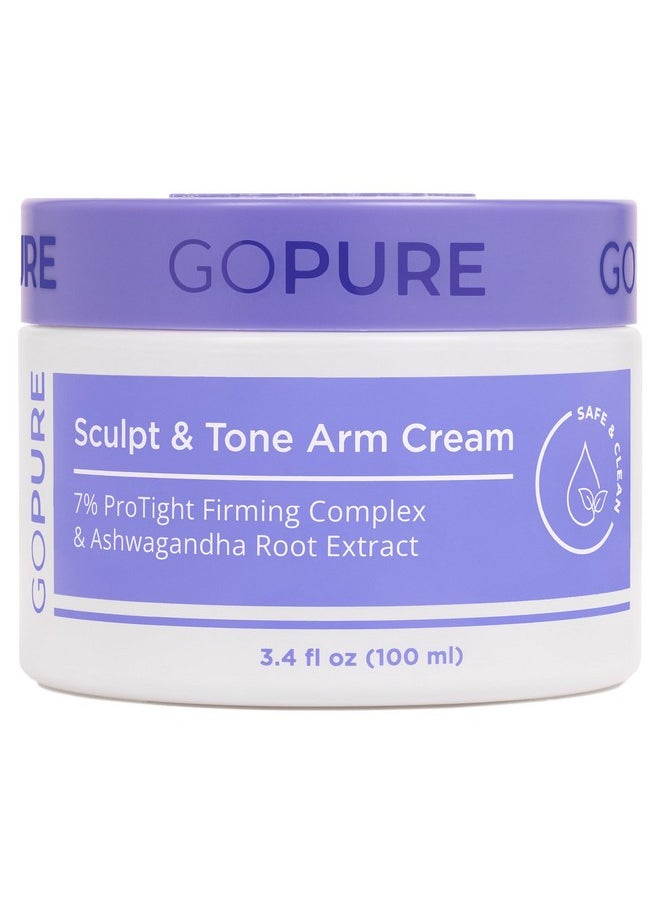 goPure Sculpt & Tone Arm Cream - Firming And Tightening Cream For The Arms, Smooths The Look Of Wrinkles, Deeply Hydrates, Firms The Look Of Crepey Texture On The Arms