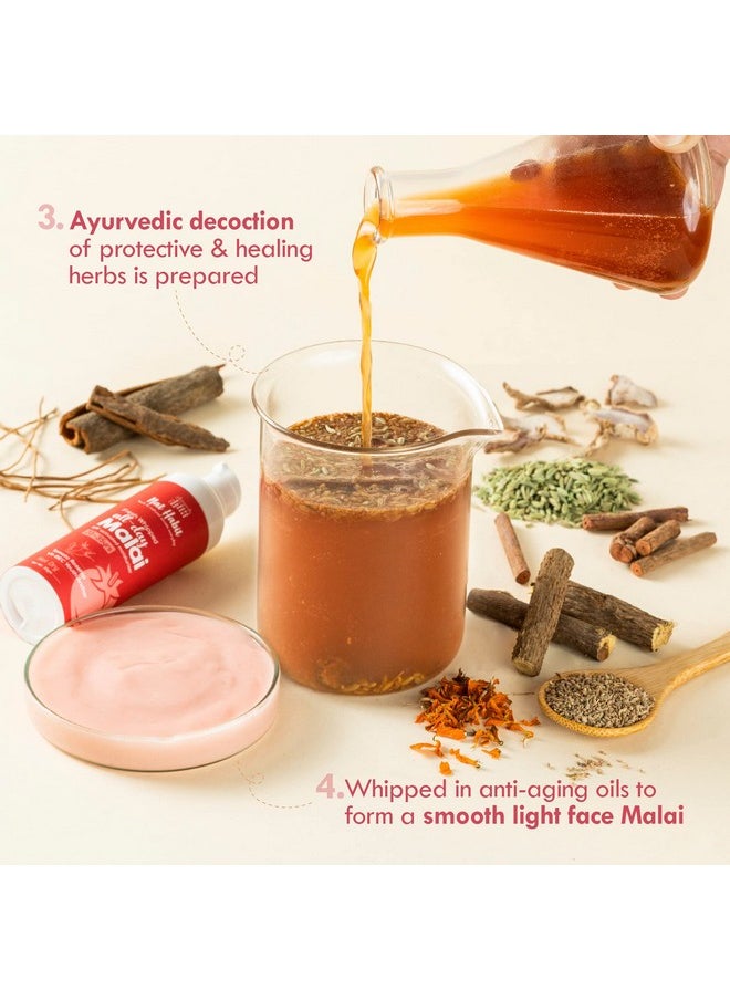 Nat Habit All-Day Face Moisturizer Fresh Whipped Tomato Rosehip Vit-BEC Youth Anchor Face Malai For Sun Protection In Hot and Dry Weather (Ages 20-35) - 30g