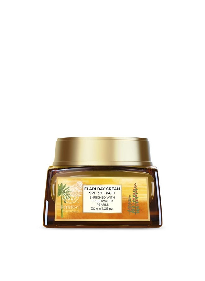 Eladi Day Cream With Spf 30 | Ayurvedic Cooling Face Cream For Acne Prone Skin | With Vitamin C Concentrate, Niacinamide, & Natural Zinc Bhasma