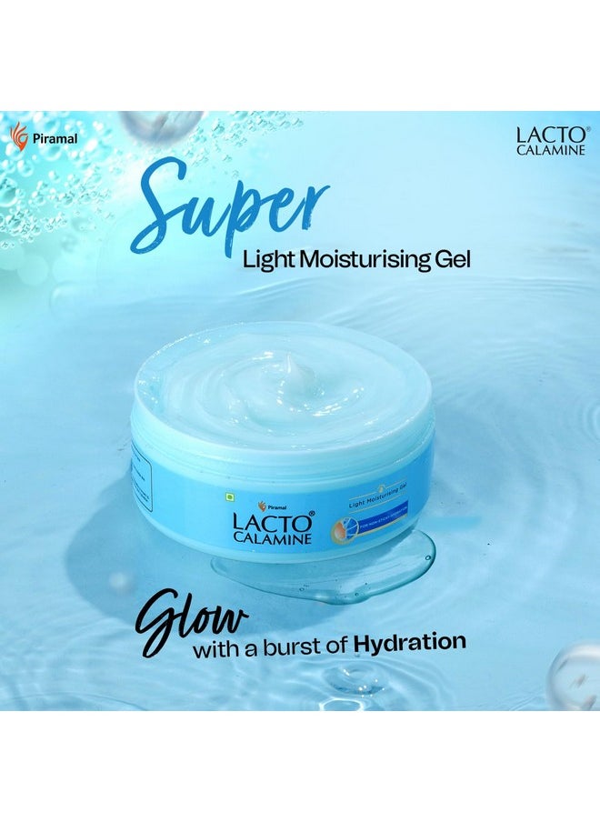 Lacto Calamine Super Light Moisturizer for Face | 150g x 2 | Moisturiser for Oily Skin with Niacinamide, Hyaluronic Acid | Face Moisturizer with 300% Instant Hydration, 90% Stronger Moisture Barrier