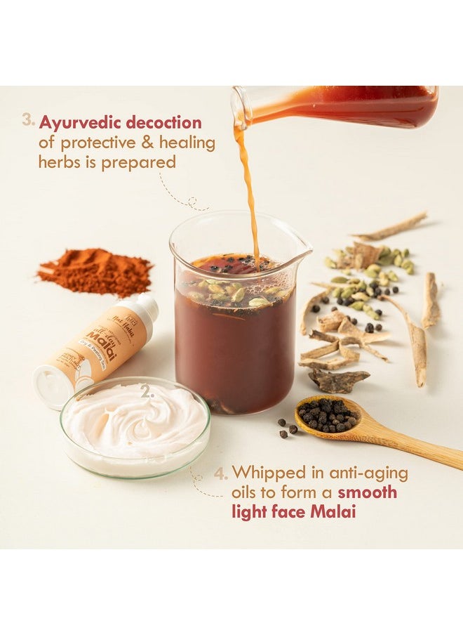 Nat Habit All Day Face Cream Fresh Whipped Honey Multi-Nut Fructo Omega+ Face Malai For Deep Moisturization, Improved Skin Barrier & Healing Severe Dryness (30g)