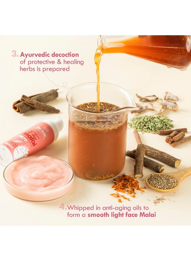 Nat Habit All Day Face Cream, Fresh Whipped Tomato Vetiver Face Malai, Vitamins B, E & C - Youth Anchor For Hot Humid Weather Moisturization & Sun Protection (Ages 20-35 yrs, 30g)