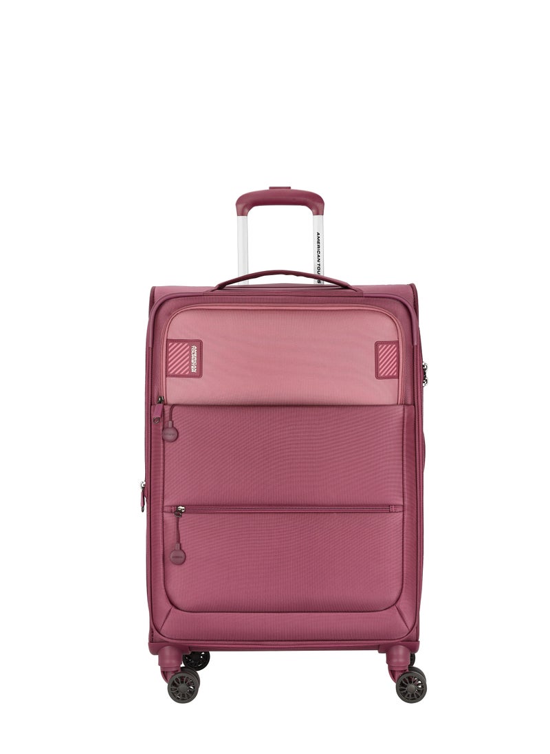 Majoris plus Spinner 83 cm TSA Luggage Durable Stylish Wine Berry Suitcase Travel Luggage