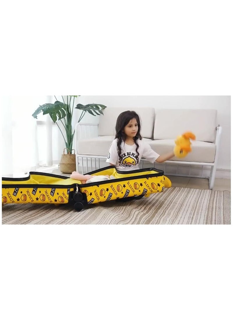 Children Trolley Case Kids Ride-On Suitcase With Wheels Travel Suitcase
