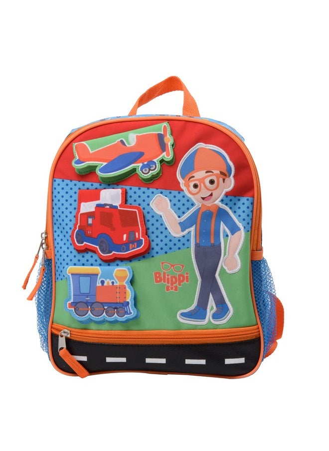 Blippi Vehicle Fun Interactive Mini Backpack For Kids, Boys & Girls Pre-School School Bag With Padded Back And Adjustable Straps,Versatile 12