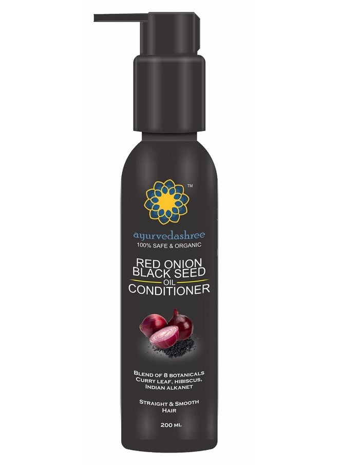 Botanical Conditioner - Red Onion, Black Seed, Argan, Coconut, Neem, Hemp, Amla & Aloe Vera | Deep Conditioning For Dry, Thin & Damaged Hair | 200 Ml - 6.76 Fl Oz