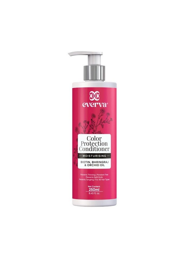 Color Protect Conditioner | Sulphate Free, Paraben Free | Biotin Conditioner With Bhringraj & Orchid Oil - 250 Ml