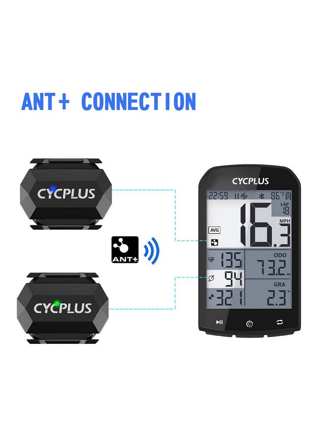 Cycling Speed And Cadence Sensor Bluetooth & Ant+ Wireless Bike Cadence Sensor Speed Ip67 Waterproof- C3 X 2