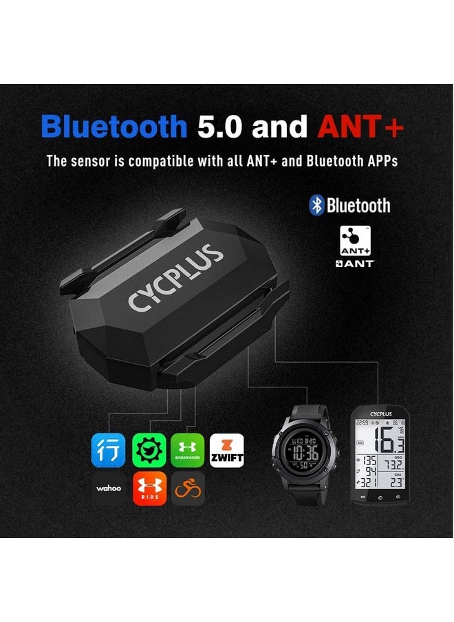 Cycling Speed And Cadence Sensor Bluetooth & Ant+ Wireless Bike Cadence Sensor Speed Ip67 Waterproof- C3 X 2