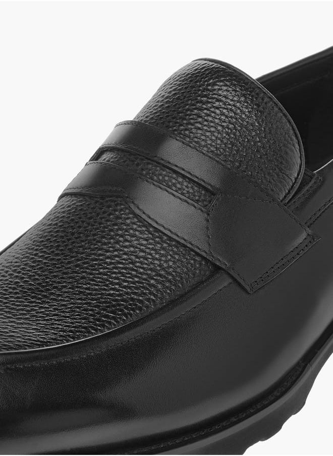 Men's Textured Slip-On Loafers