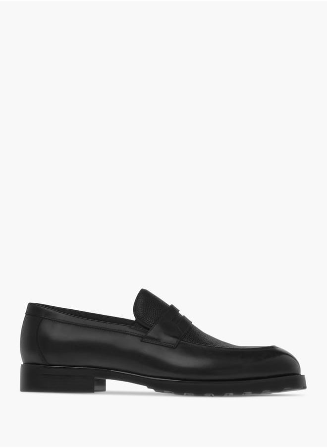 Men's Textured Slip-On Loafers