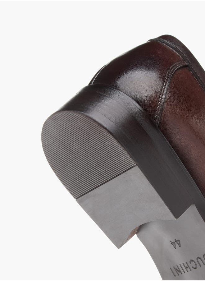 Men's Textured Slip-On Loafers