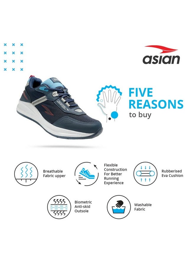 Men'S Nexon-13 Sports Running,Walking,Gym Shoes With Lightweight Eva Sole With Casual Sneaker Shoes For Men'S & Boy'S Navy Blue