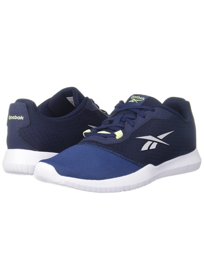 Men'S Edgility Runner Batikblue-Vectornavy-Energyglow-Spacergr Running Shoe-8 Kids Uk (Ga1330)