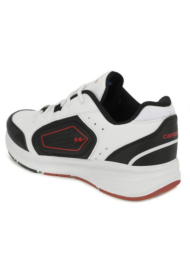 Men'S Trophy Blk/Wht/Red Sneakers - 10Uk/India 5G-722