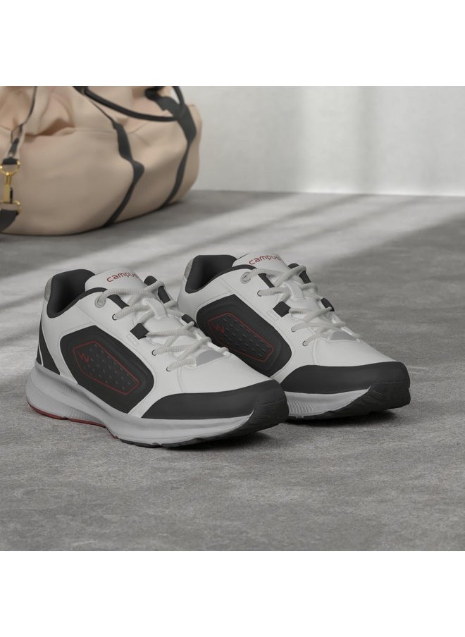 Men'S Trophy Blk/Wht/Red Sneakers - 10Uk/India 5G-722
