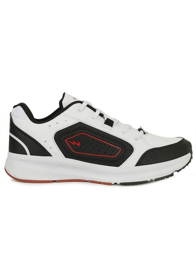 Men'S Trophy Blk/Wht/Red Sneakers - 10Uk/India 5G-722