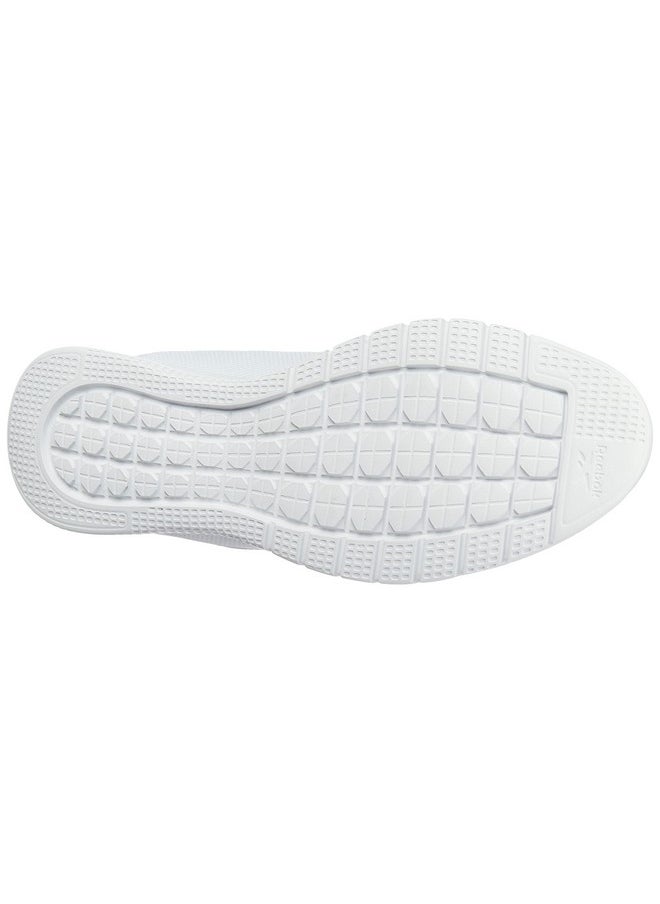 Men Synthetic/Textile Stride Runner M Running Shoes White/Black/Solar Lime Uk-7