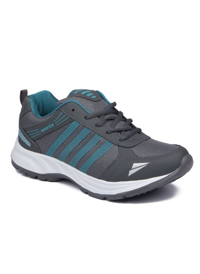 Shoes Wonder 13 Grey Firozi Men'S Mesh Sports Shoes- 10 Uk/Indian