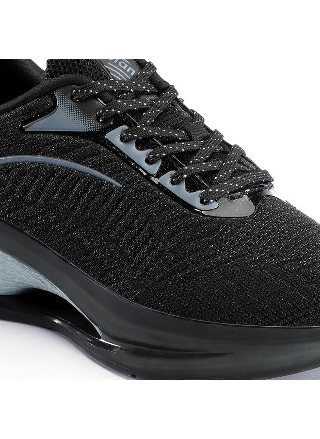 Men'S Superstar-01 Sports Running Shoes With Superior Cushioning | Memory Foam Insole Casual Sneaker Shoes For Men'S & Boy'S Black