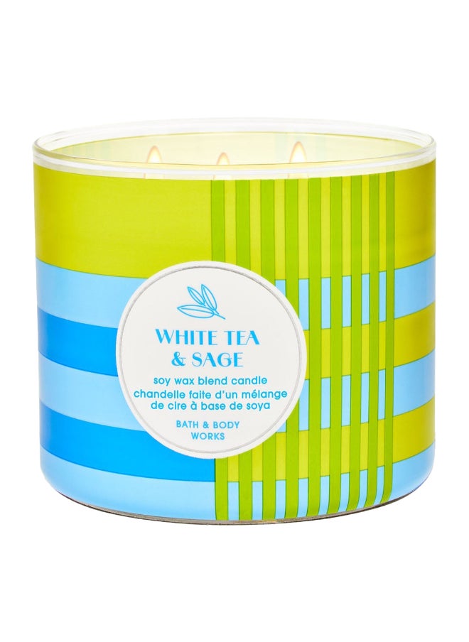 White Tea And Sage 3-Wick Candle