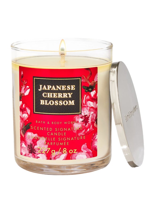 Japanese Cherry Blossom Signature Single Wick Candle