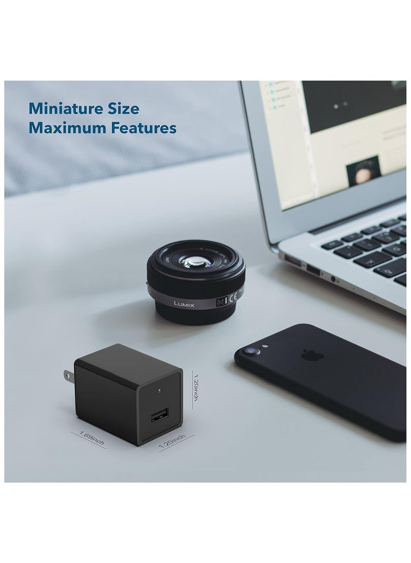 1080P HD Camera Charger Home Security Mini WiFi Camera Power Plug Wall Adapter Nanny Cam Wireless Camera USB Charger