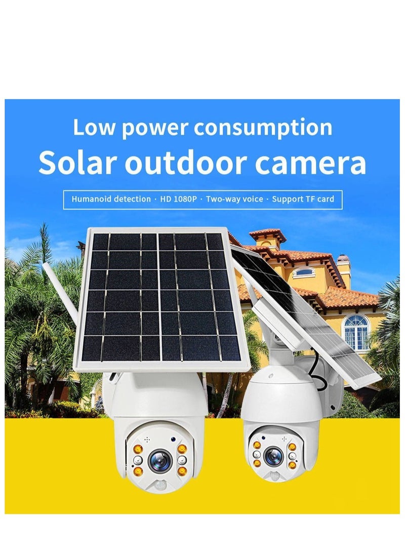 RBX-S10 Low power WIFI solar camera 1080P HD Solar Panel Outdoor Surveillance Waterproof CCTV Camera Smart Home Two-way Voice Intrusion Alarm