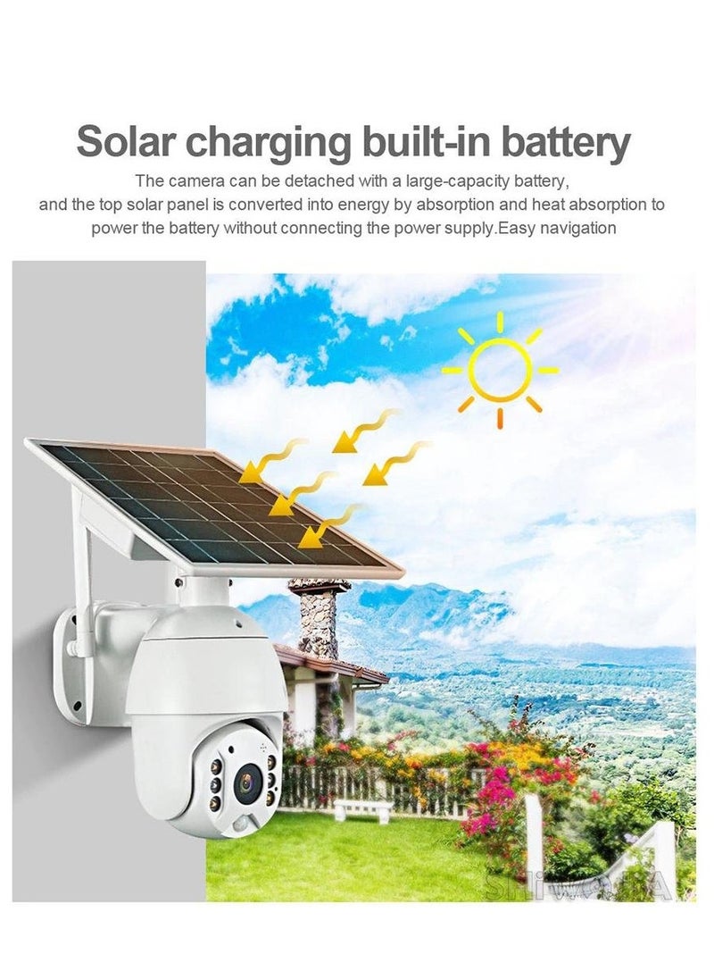 RBX-S10 Low power WIFI solar camera 1080P HD Solar Panel Outdoor Surveillance Waterproof CCTV Camera Smart Home Two-way Voice Intrusion Alarm