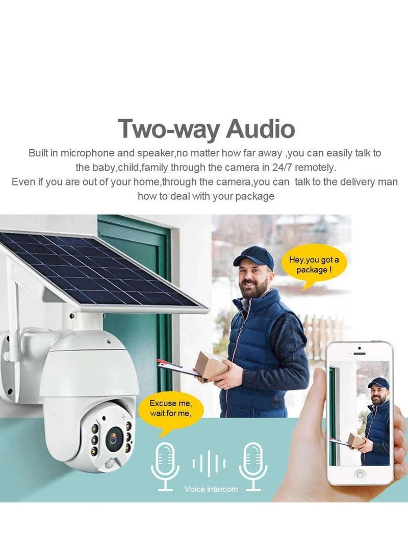 RBX-S10 Low power WIFI solar camera 1080P HD Solar Panel Outdoor Surveillance Waterproof CCTV Camera Smart Home Two-way Voice Intrusion Alarm