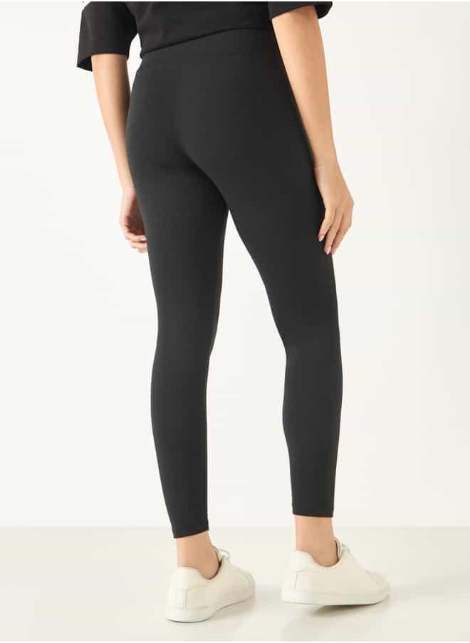 Kappa Logo Print Leggings with Elasticated Waistband