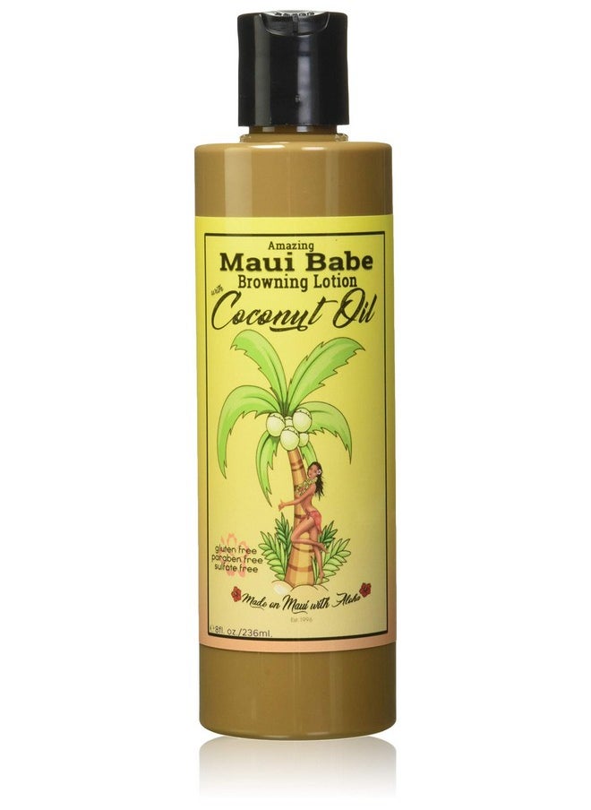 Maui Babe Browning Lotion with Coconut Oil 8oz (236ml)