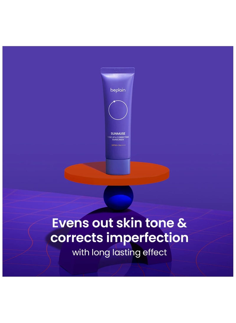 beplain Sunmuse Tone Up & Correcting Sunscreen SPF50+ PA++++ 50 ml