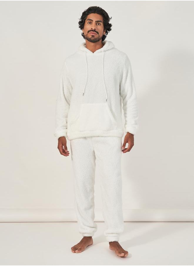 Fleece Hoodie & Cuffed Joggers Set