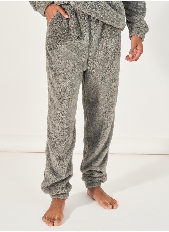 Fleece Hoodie & Cuffed Joggers Set